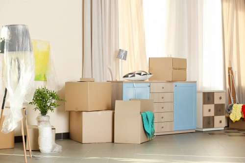 Moving truck ready for a local house move in Enfield