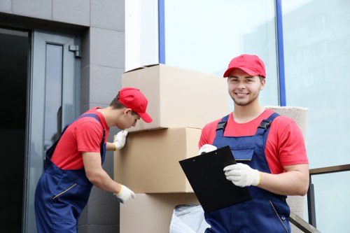 Local man with van moving household items in Enfield