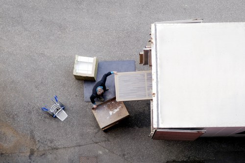 Removal van prepared for a residential move in Enfield