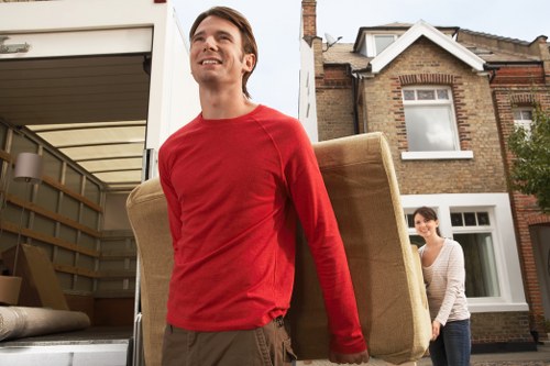 Removal team preparing a home move in Enfield