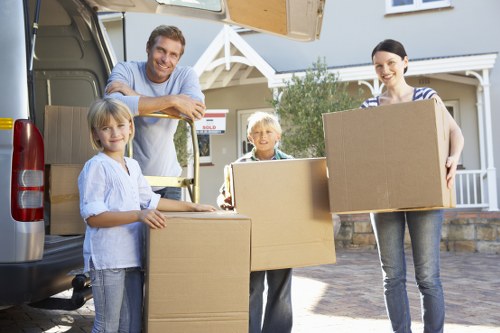 Residential move with van near Enfield homes