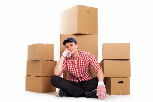 Packing and protecting household items for a house move in Enfield