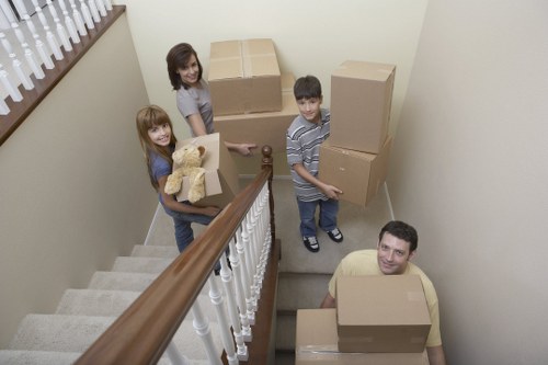 Loading wardrobes and office furniture for pick-up